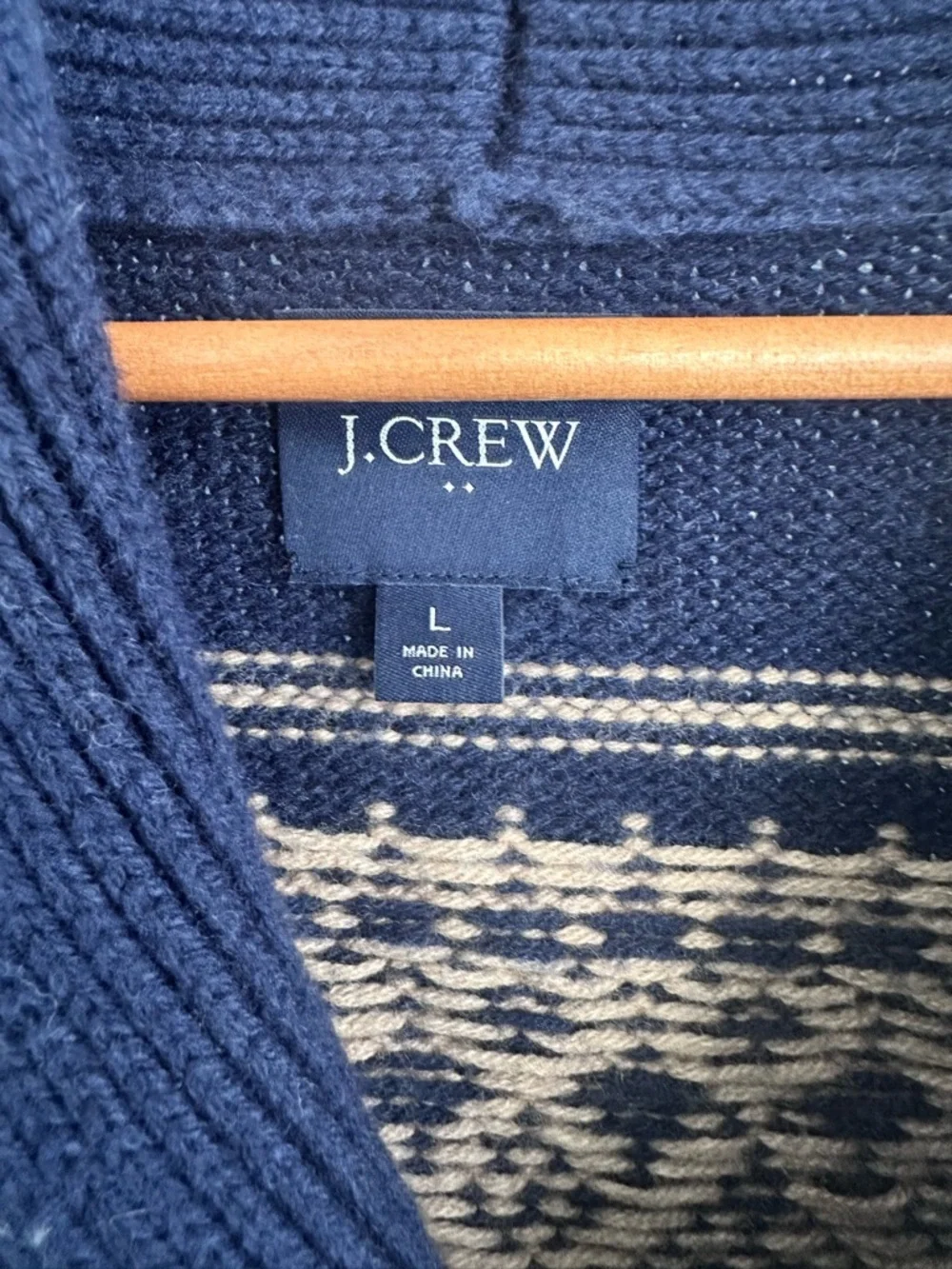 J. Crew Mens Shawl Collar Lambs Wool Blend Button Cardigan Sweater Size L Fisher